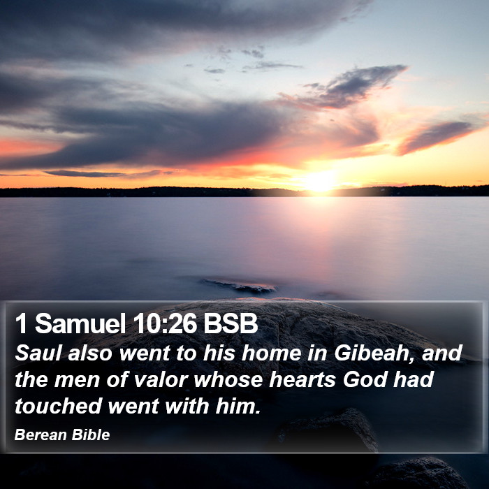 1 Samuel 10:26 BSB Bible Study