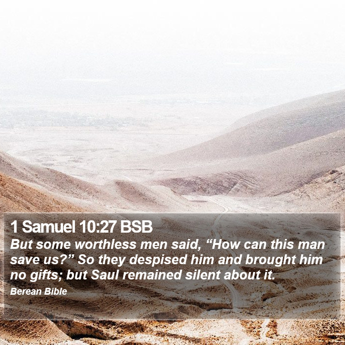 1 Samuel 10:27 BSB Bible Study