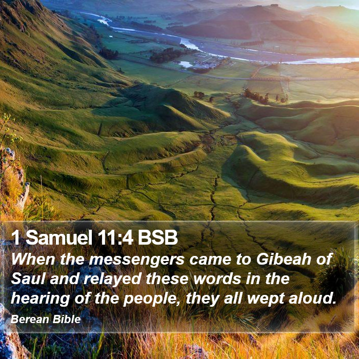 1 Samuel 11:4 BSB Bible Study