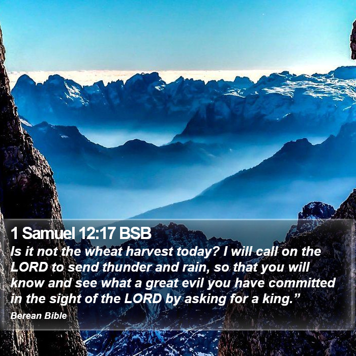 1 Samuel 12:17 BSB Bible Study