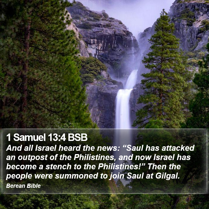 1 Samuel 13:4 BSB Bible Study