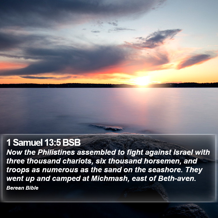 1 Samuel 13:5 BSB Bible Study