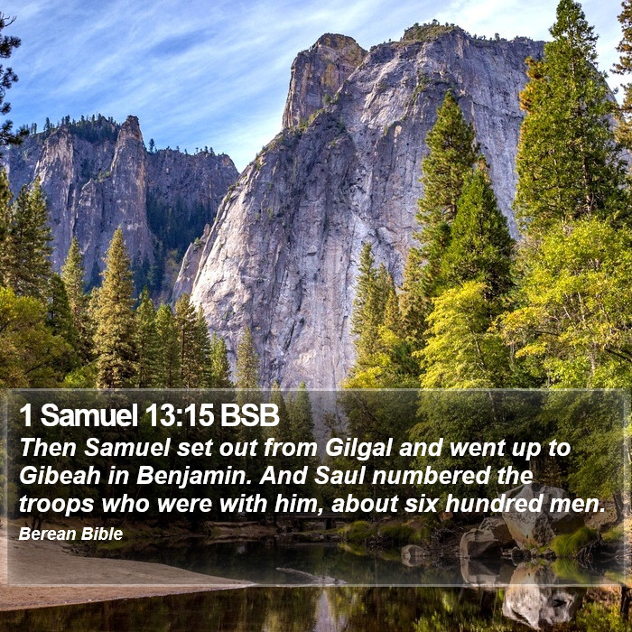 1 Samuel 13:15 BSB Bible Study