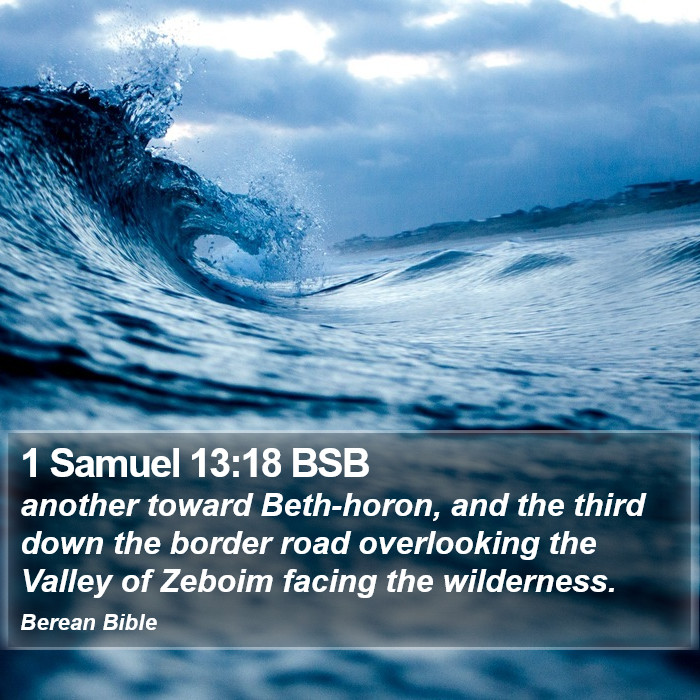 1 Samuel 13:18 BSB Bible Study