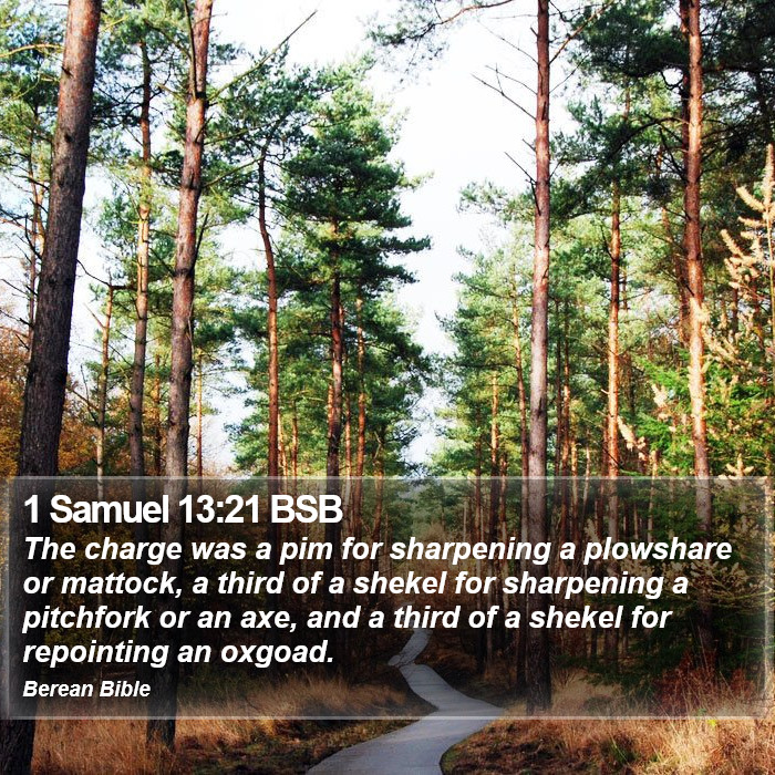 1 Samuel 13:21 BSB Bible Study