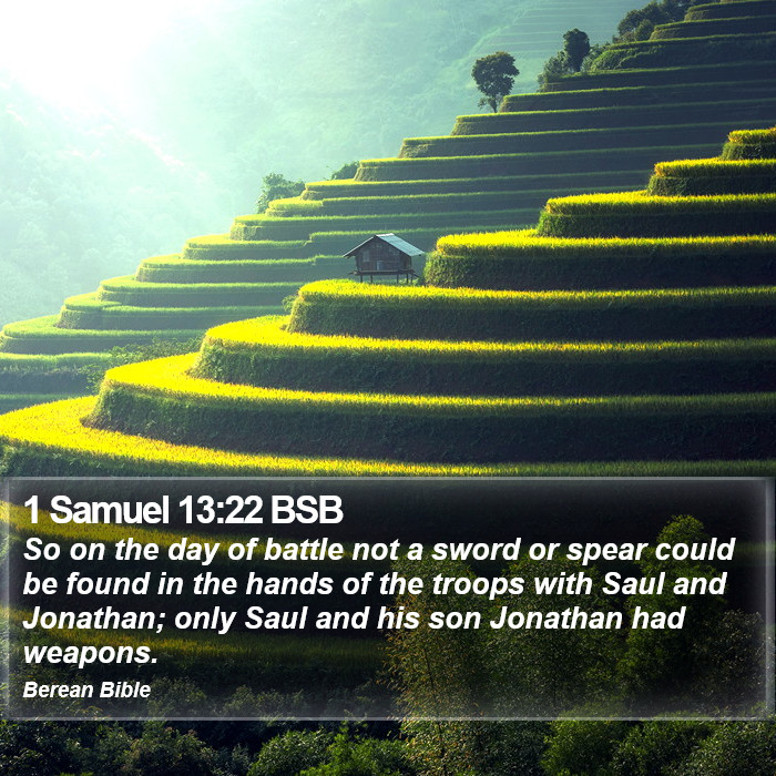 1 Samuel 13:22 BSB Bible Study