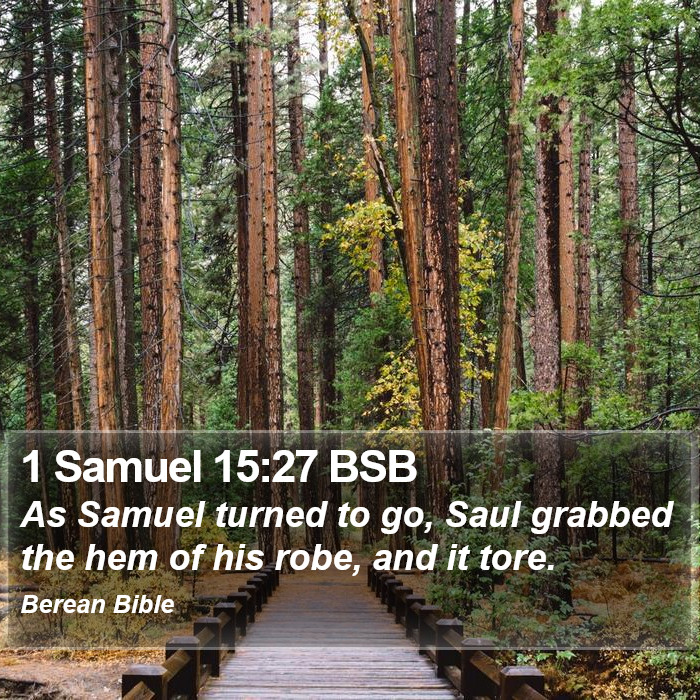 1 Samuel 15:27 BSB Bible Study