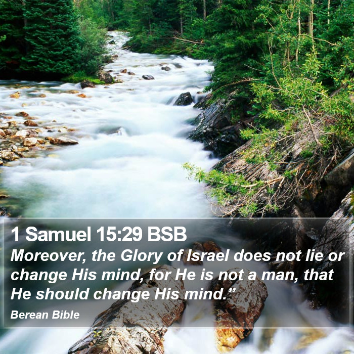 1 Samuel 15:29 BSB Bible Study