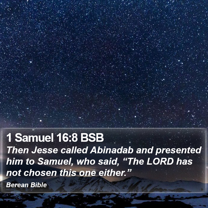 1 Samuel 16:8 BSB Bible Study