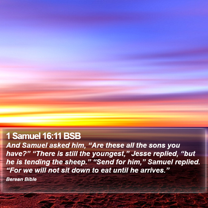 1 Samuel 16:11 BSB Bible Study