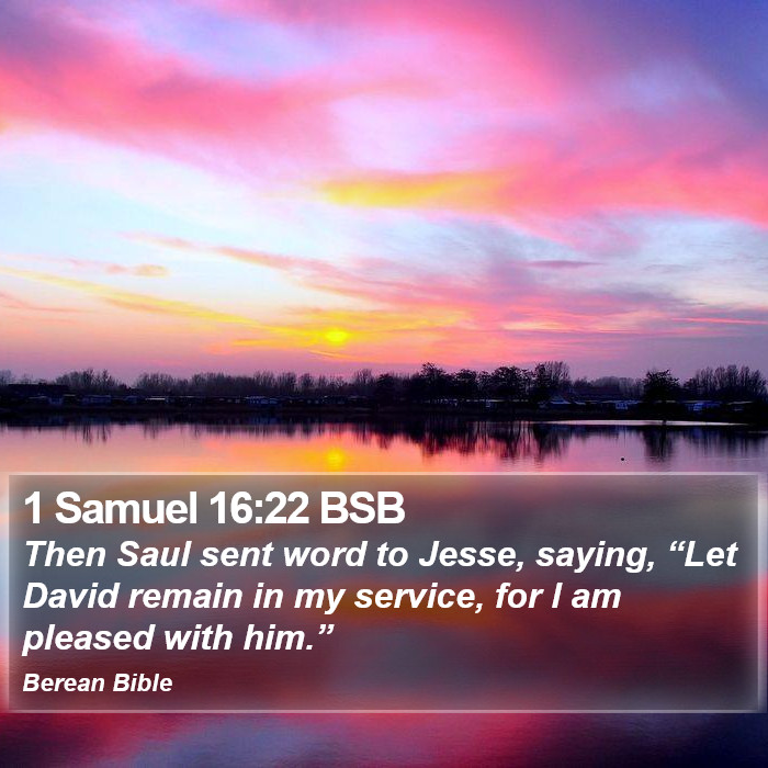 1 Samuel 16:22 BSB Bible Study