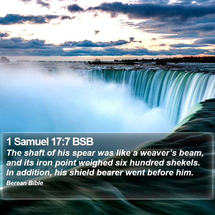 1 Samuel 17:7 BSB Bible Study