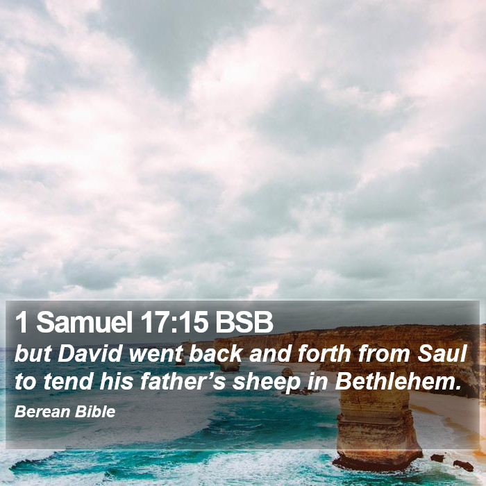 1 Samuel 17:15 BSB Bible Study