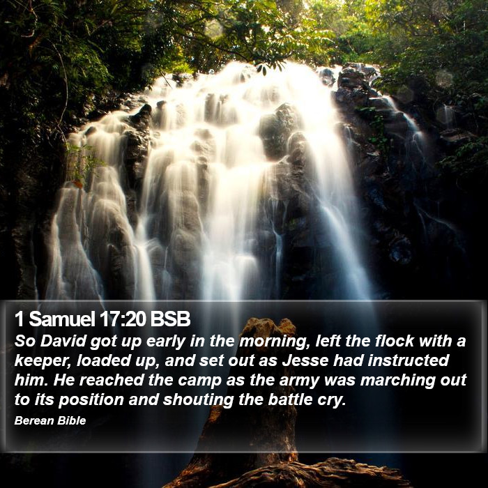 1 Samuel 17:20 BSB Bible Study