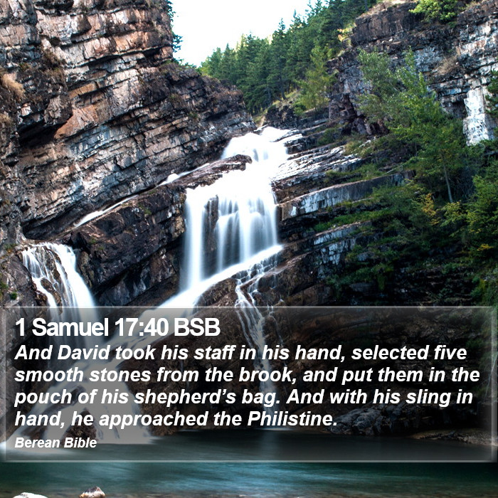 1 Samuel 17:40 BSB Bible Study