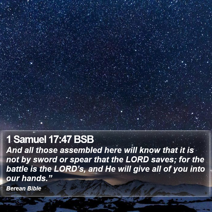 1 Samuel 17:47 BSB Bible Study