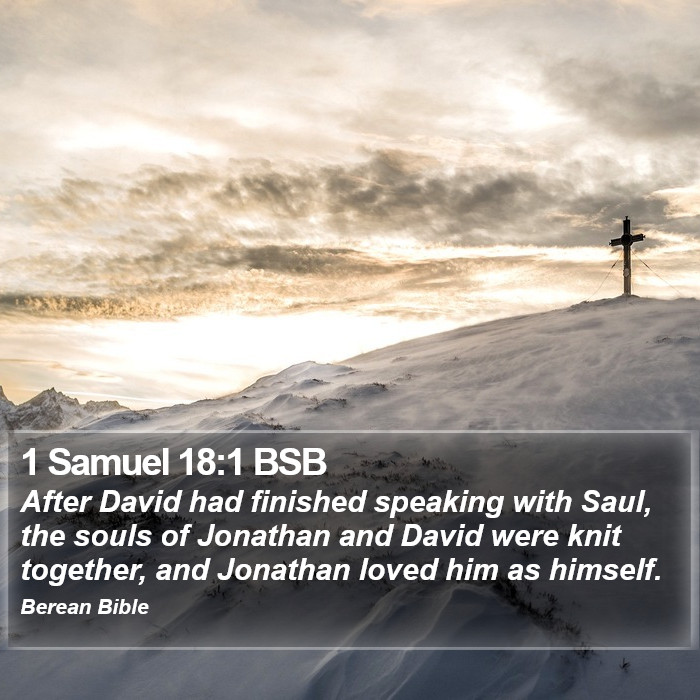 1 Samuel 18:1 BSB Bible Study