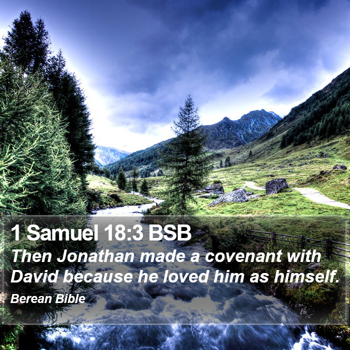 1 Samuel 18:3 BSB Bible Study