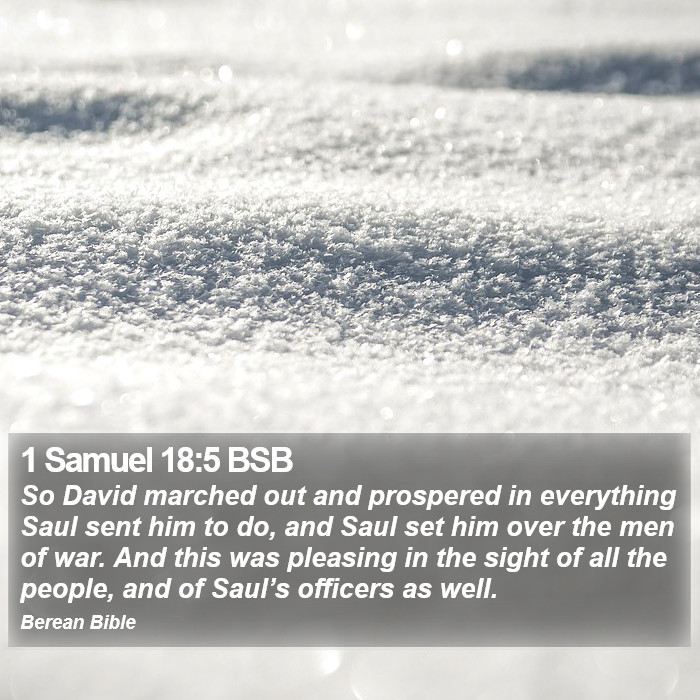 1 Samuel 18:5 BSB Bible Study