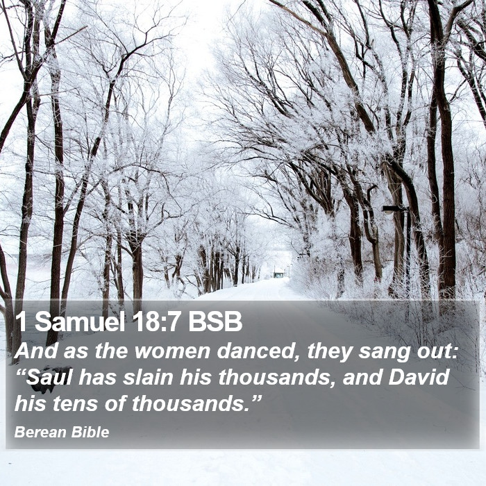 1 Samuel 18:7 BSB Bible Study