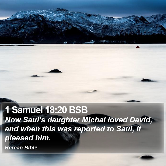 1 Samuel 18:20 BSB Bible Study