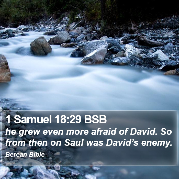 1 Samuel 18:29 BSB Bible Study