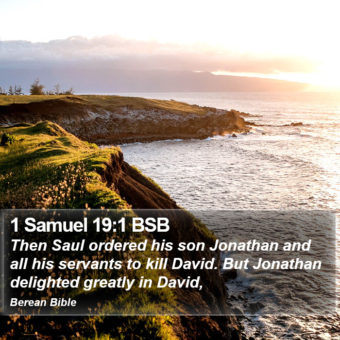 1 Samuel 19:1 BSB Bible Study