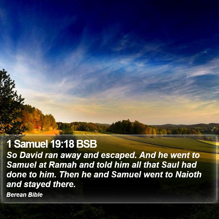 1 Samuel 19:18 BSB Bible Study