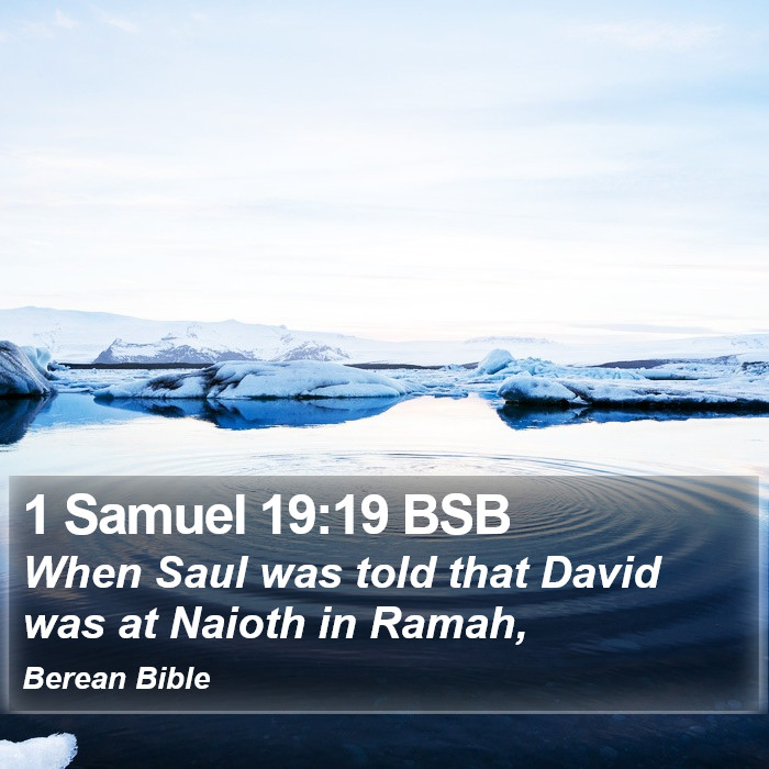 1 Samuel 19:19 BSB Bible Study