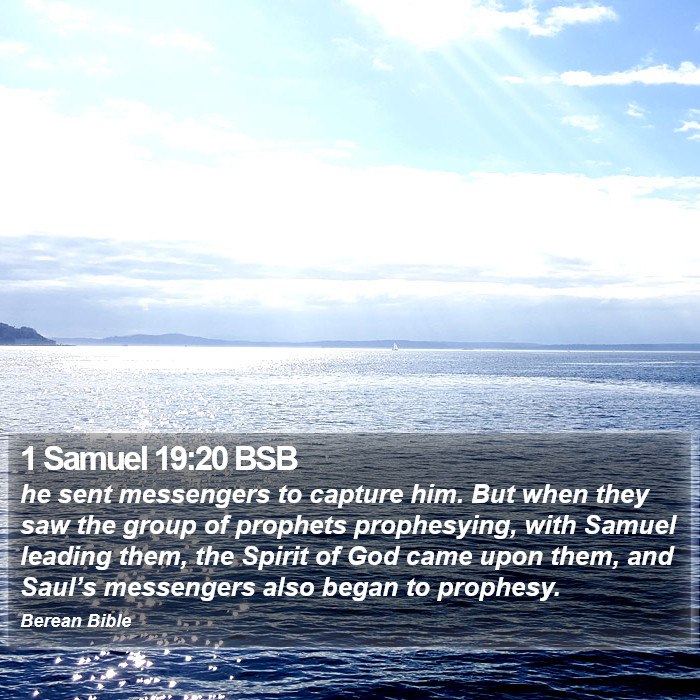 1 Samuel 19:20 BSB Bible Study