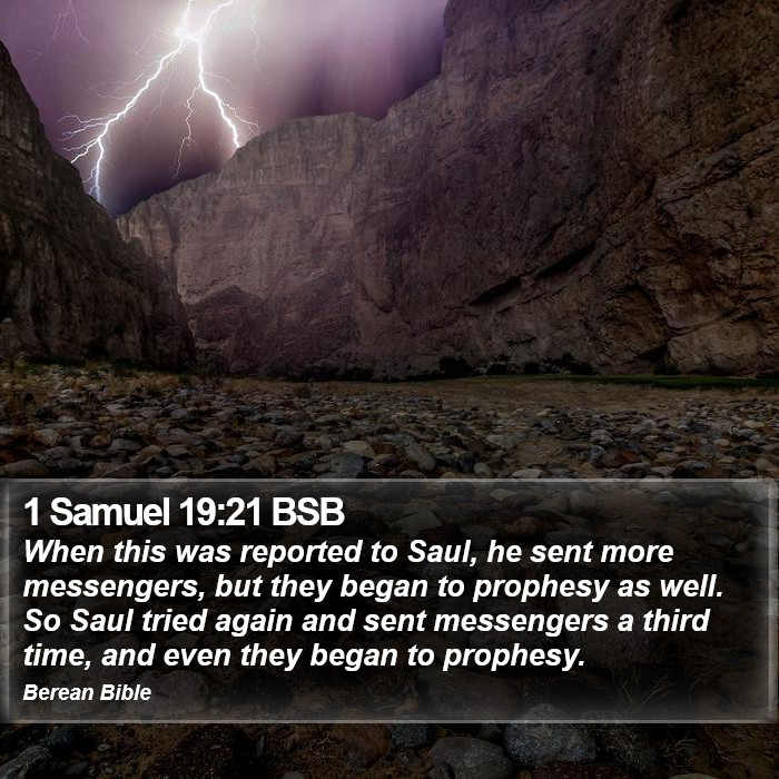 1 Samuel 19:21 BSB Bible Study