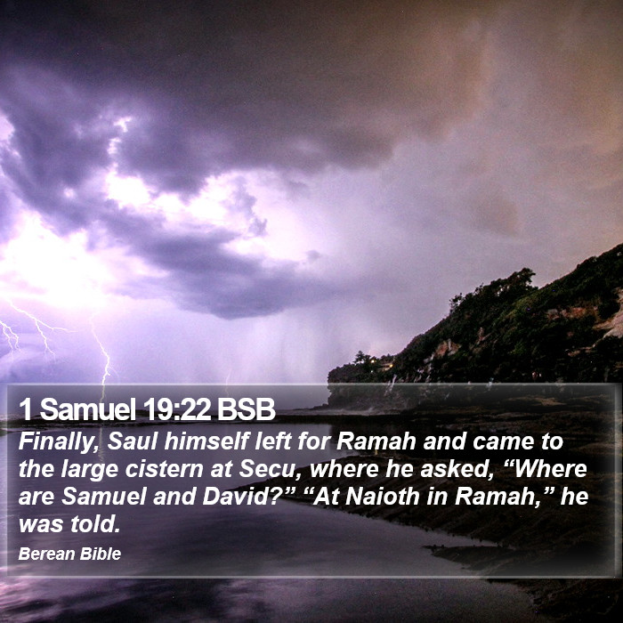 1 Samuel 19:22 BSB Bible Study