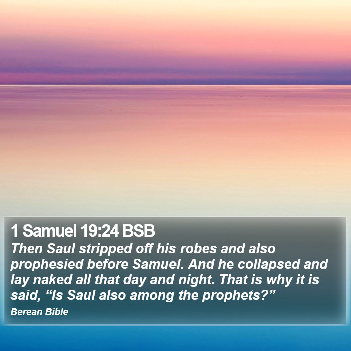 1 Samuel 19:24 BSB Bible Study