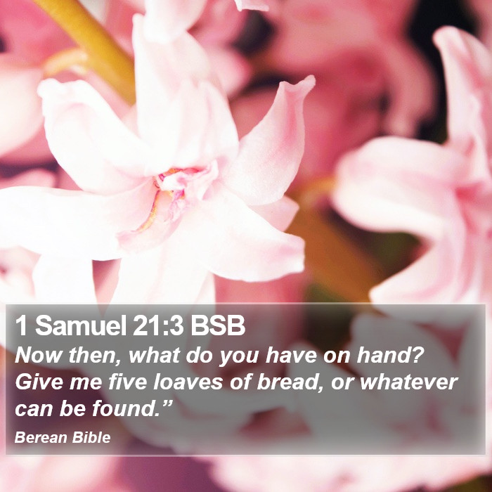 1 Samuel 21:3 BSB Bible Study