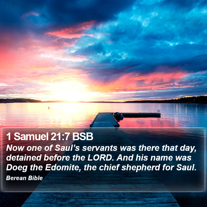 1 Samuel 21:7 BSB Bible Study