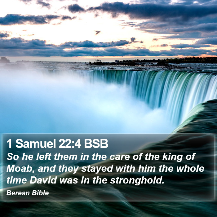 1 Samuel 22:4 BSB Bible Study