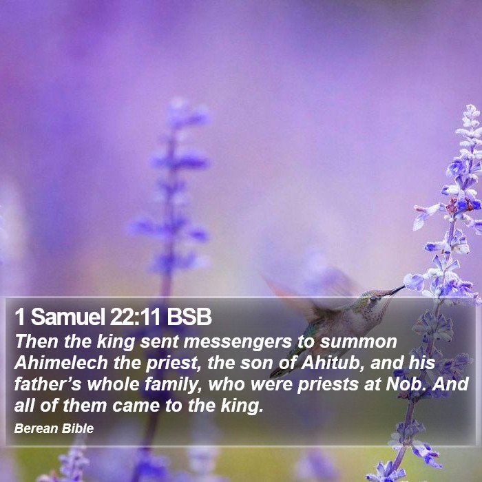 1 Samuel 22:11 BSB Bible Study