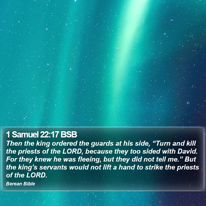 1 Samuel 22:17 BSB Bible Study