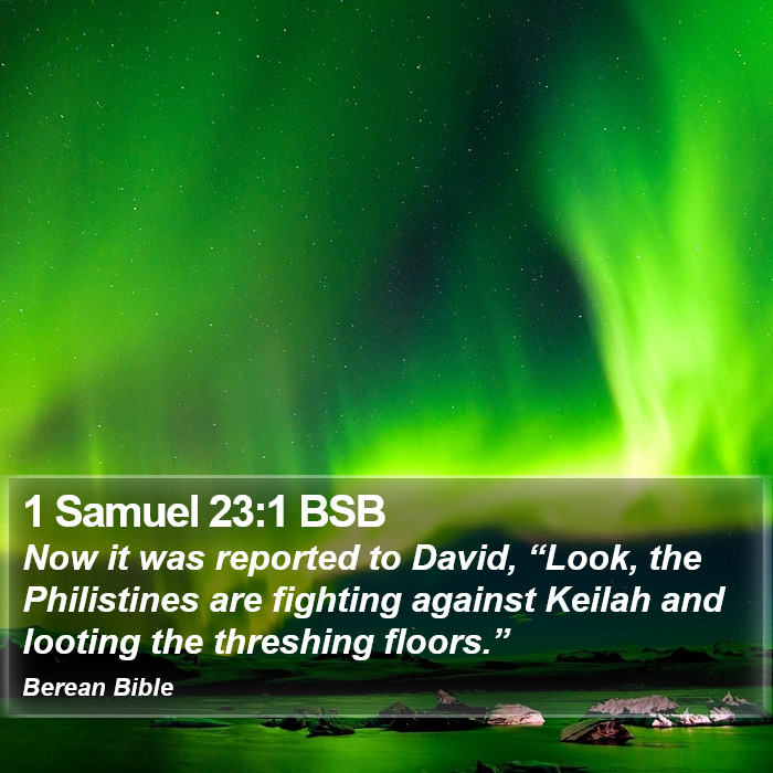 1 Samuel 23:1 BSB Bible Study