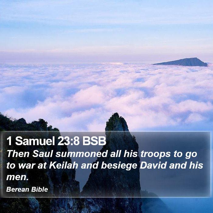 1 Samuel 23:8 BSB Bible Study