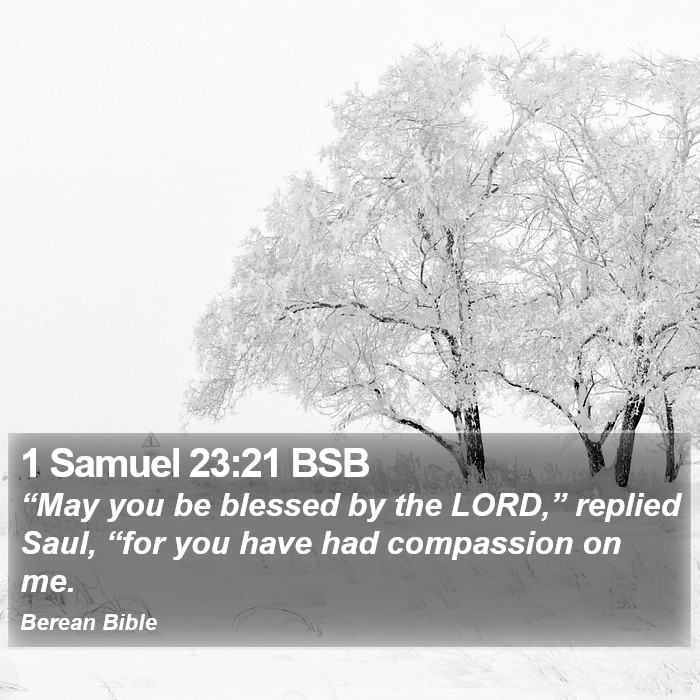 1 Samuel 23:21 BSB Bible Study