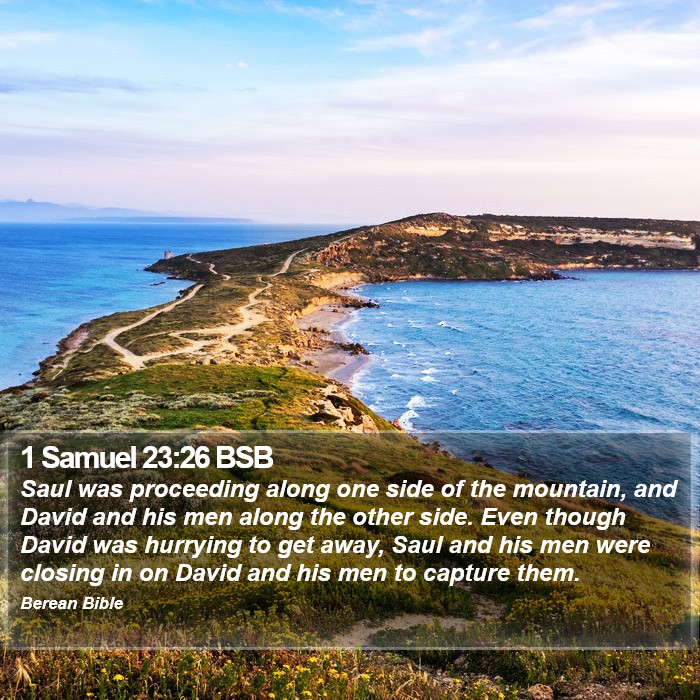 1 Samuel 23:26 BSB Bible Study