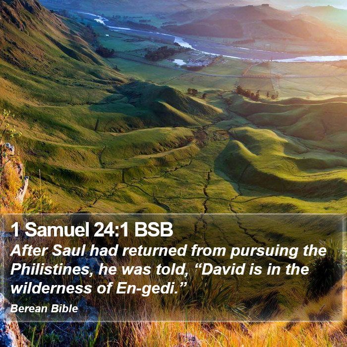 1 Samuel 24:1 BSB Bible Study