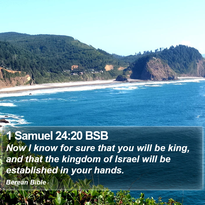 1 Samuel 24:20 BSB Bible Study