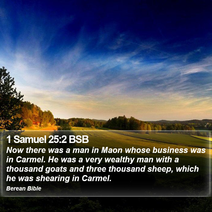 1 Samuel 25:2 BSB Bible Study