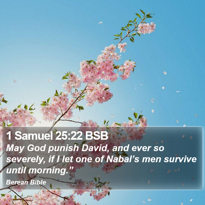 1 Samuel 25:22 BSB Bible Study