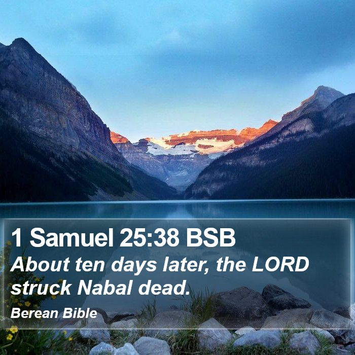 1 Samuel 25:38 BSB Bible Study