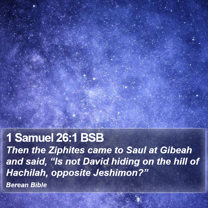 1 Samuel 26:1 BSB Bible Study