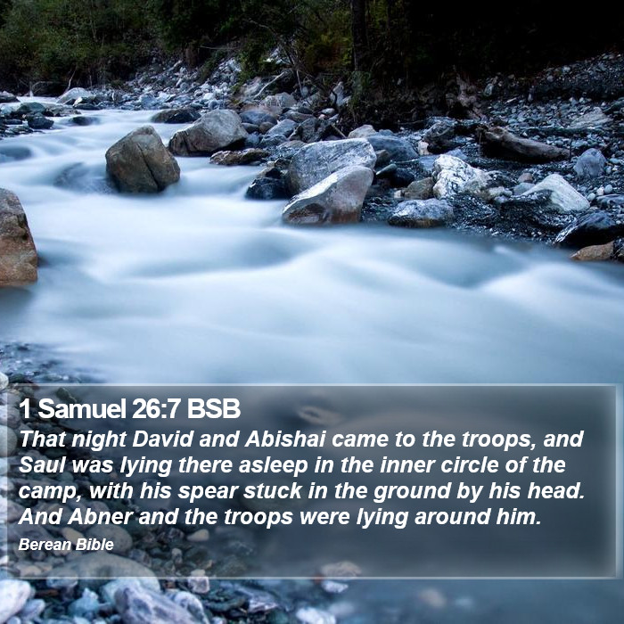 1 Samuel 26:7 BSB Bible Study