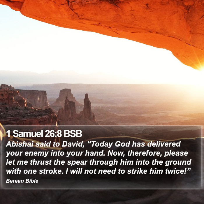 1 Samuel 26:8 BSB Bible Study